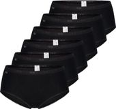 sloggi Dames midi slip 6 pack Basic+ zwart