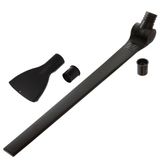 Paxanpax PFC1500_08 Reach Cleaning Crevice Tool & Brede Matras & Bekleding Borstel Nozzle voor Miele Stofzuigers (600 mm x 12 mm), Kunststof