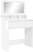 vidaXL Spiegelkast Hoogglans Wit 80 x 39,6 x 135 cm