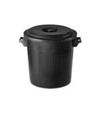 Stefanplast Buitenprullenbak - 50 liter - Zwart