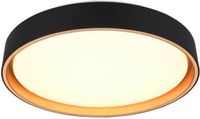 RL LIVE YOUR LIGHT REALITY FELIS - Plafondlamp - Zwart-goud - incl. 1x SMD 24W - Dimbaar - Memory functie - Aanpasbare lichtkleur