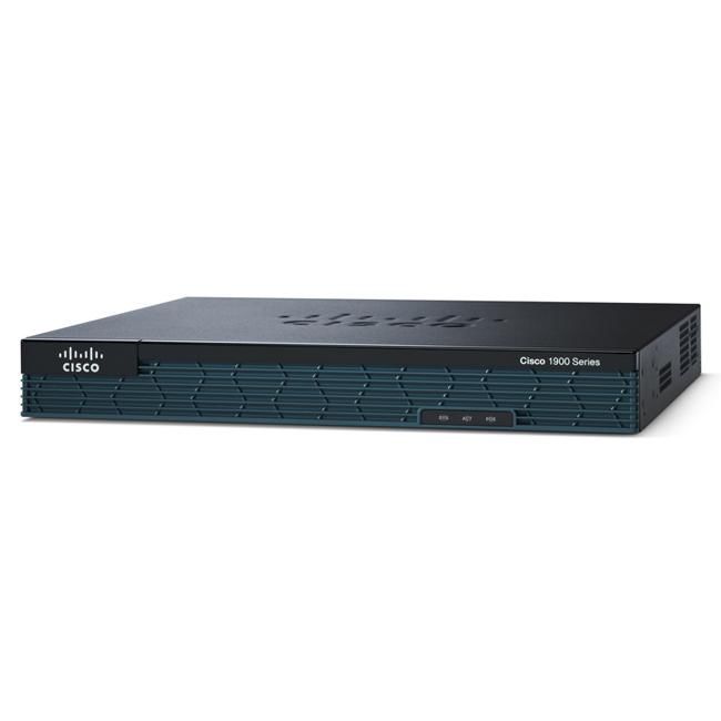 Cisco 1921 Router - C1921-4SHDSL/K9 - Bedraad - Zwart, Blauw
