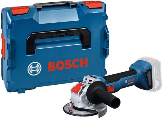 Bosch Professional GWX 18V-8 Accu haakse slijper 125mm X-Lock 18V Basic Body in L-Boxx