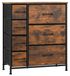 Armoire à 7 tiroirs, cadre en métal, 63,5 x 30 x 73 cm