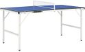Nova markt Table de ping-pong pliable Compacte bleue
