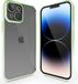 Coverzs telefoonhoesje geschikt voor Apple iPhone 13 hoesje clear soft case camera cover - transparant hoesje met gekleurde rand - groen