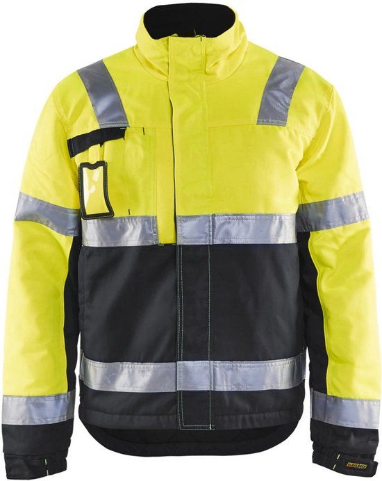Blåkläder 4862-1811 Winterjas High Vis Geel/Zwart maat L