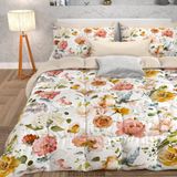 PETTI Artigiani Italiani Winterdekbed, tweepersoonsbeddekbed, eenkleurig, witte digitale print, 100% anti-allergische microvezel, gemaakt in Italië