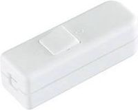 interBär 8006-008.01 Snoerschakelaar Wit 1x uit/aan 6 A 1 stuk(s)