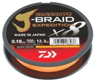 Daiwa Coating PE J-Braid Expedition X8 Braid Smash Orange 150m - 0.18mm