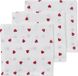 Meyco Baby Sweet Heart monddoekjes - 3-pack - hydrofiel - rood - 30x30cm