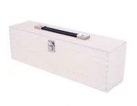 Houten kist voor kleuren, 38 x 12 x 10 cm, populierenmultiplex met handvat