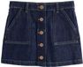 Next - Meisjes - Rok met knopen voorkant - Blauw - Katoen - Kort - Maat 158