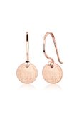 Elli Oorbellen Circle Minimaal Trend 925 Zilver rosegoud verguld