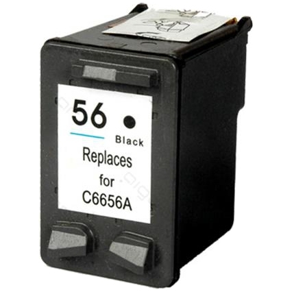 Huismerk 56 (C6656AE) inktcartridge - Zwart (huismerk