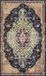 Safavieh Monaco Collectie MNC249 Boho Chic Geweven Vloerkleed, Zwart & Blauw, 122 x 170 cm