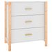 vidaXL Dressoir 62x38x70 cm Bewerkt Hout Wit