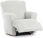 ECOMMERC3 Relax fauteuilhoes, bi-elastisch, uit één stuk, hoes voor gewone voeten, wit