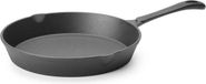HENDI Gietijzeren skillet – 25 cm – met schenktuiten en ophangoog – zwart