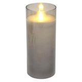 Homea 6BLV004GC LED-kaarsen, lichtgrijs, breed