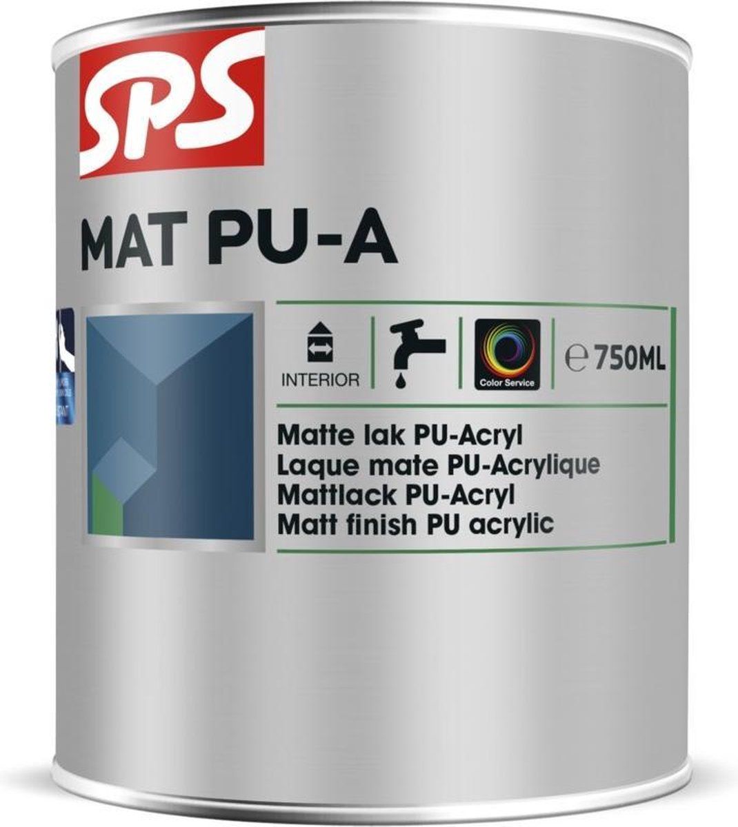 SPS Mat PU-A Lak - Wit - 0,75L