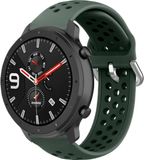 Strap-it Bracelet de montre connectée en silicone - Convient pour Xiaomi Amazfit GTR (42mm) - Vert militaire