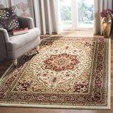 Safavieh Tijdloos vloerkleed LNH330A 121 x 182 cm in ivoor/rood