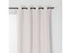 Rideau Alaska isolant et 100 % occultant polyester blanc brillant