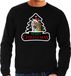 Bellatio Decorations Shoppartners Bv Dieren kersttrui tijger zwart heren - Foute tijgers kerst sweater - Kerst outfit dieren liefhebber XL
