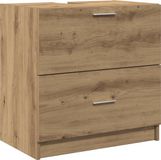 vidaXL Badkamerkast Artisan Eiken 59 x 37 x 59 cm Bewerkt hout