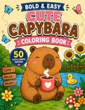 Cute Capybaras Coloring Book