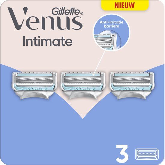 Gillette Venus Intimate voor de intieme zone - 3 Scheermesjes