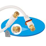 sonero X-SATC010-050 coax-kabel 5 m F-type Wit