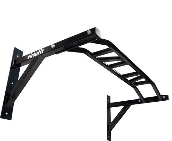VirtuFit Chin Up Bar - Multi Grip Design - Wall Mounted - Black