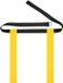 Green Glow - Ceinture de football jaune avec 2 boucles de drapeau pour jeunes et adultes