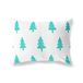 BonaMaison Turkoois-Wit Decoratieve Kussensloop, Kussenhoezen Bank, Decoratieve Kussenhoesjes, Kussensloop; Sofa, Slaapkamer, Kantoor, Auto 45x60 Cm - Ontworpen en vervaardigd in Turkije
