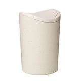 TATAY ECOHOME Badkamer-vuilnisemmer met kanteldeksel, inhoud 6 l, van polypropyleen, BPA-vrij, 100% gerecyclede kunststof Afmetingen: 19 x 19 x 28 cm