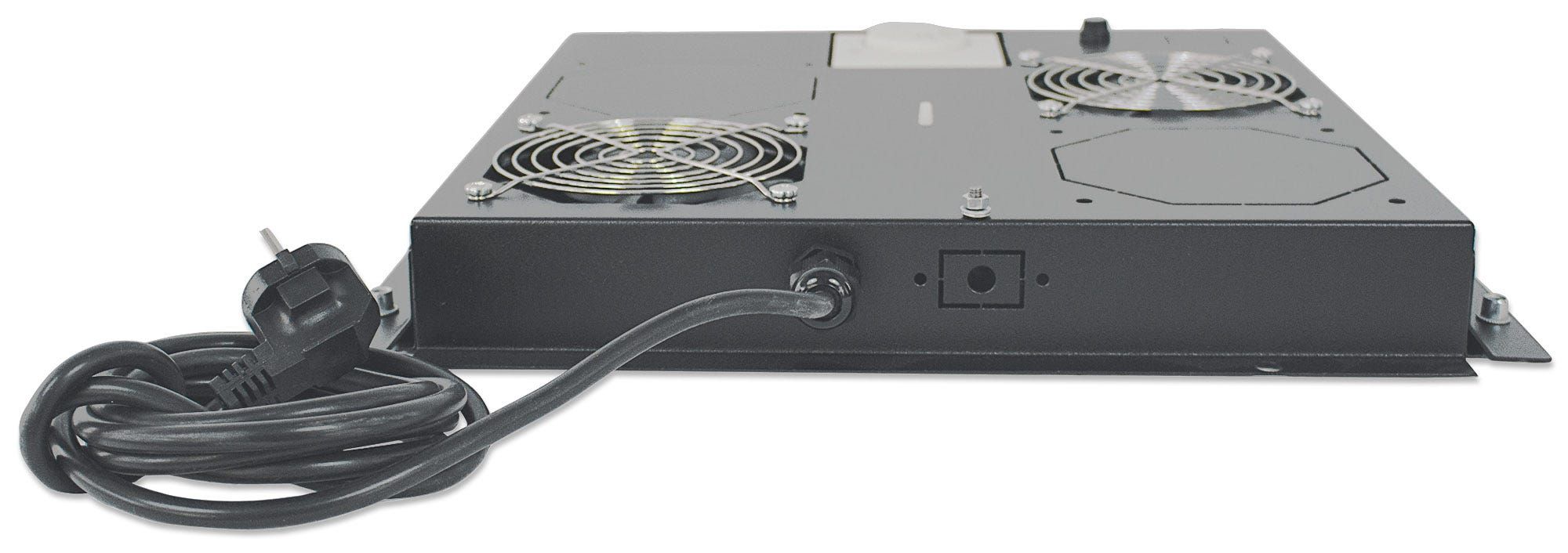 Intellinet 2-Fan Ventilation Unit for 19" Racks - Black