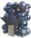 Decoris Kerstballen inclusief Piek, Nachtblauw 33 stuks
