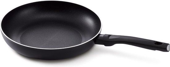 Kitchen Fun Salsa Braadpan - 32cm - Zwart - Antiaanbaklaag - Geschikt voor alle warmtebronnen