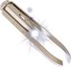 Out Of The Blue Kg Pincet met LED Lampje - Wenkbrauw Pincet - Inclusief Batterijen - Zilver - Roestvrij Staal - Compact 8.5 cm