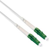 ROLINE Câble fibre optique 9/125 µm OS2, LC/LC, APC, blindé acier, simplex, LSOH, blanc, 10 m