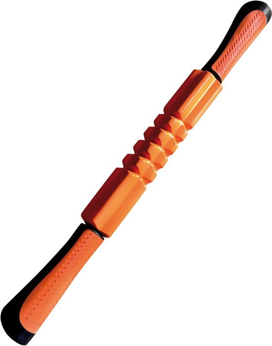 Toorx Toorx Massage Stick - met grepen - Oranje - 53 cm lang - 4.5 cm doorsnede