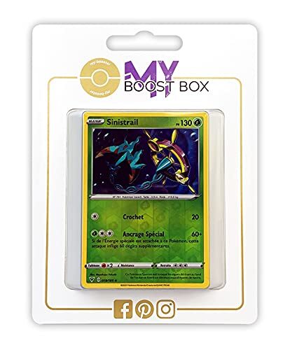 my-booster Sinistrail (Dhelmise) 19/185 Holo Reverse - Myboost X Epée et Bouclier 4 Voltage Éclatant - Doos met 10 Franse Pokemon kaarten