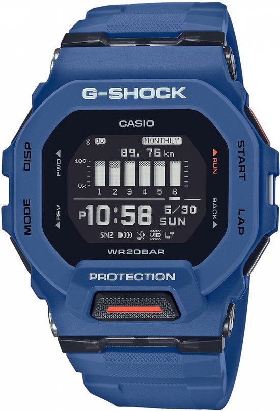 Casio G-Shock GBD-200-2ER Heren Horloge - 41 mm - Blauw