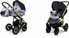 BabyLux® Sky Lark | Ensemble poussette 2-en-1 | Silver Flex Black | Poussette combinée | Ensemble poussette