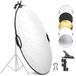 NEEWER Lichtreflector van 80 cm met klem en handgrepen, 5-in-1 opvouwbare multi-disc fotografiereflector doorschijnend/zilver/goud/wit/zwart met 3/8" draad voor studio buitenverlichting, RF-80II