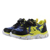 Leomil Pokémon - Schoenen voor jongens met lichtjes - Pikachu Sneakers voor kinderen met klittenband - Lichtgevende kindersneaker - Maat 33 - Zwart