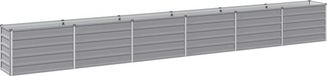 vidaXL Verhoogde Tuinbak Grijs 480 x 40 x 55 cm Gegalvaniseerd staal