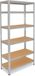 Shelfplaza HOME étagère métallique - 200x60x40 cm - zingué - 6 tablettes
